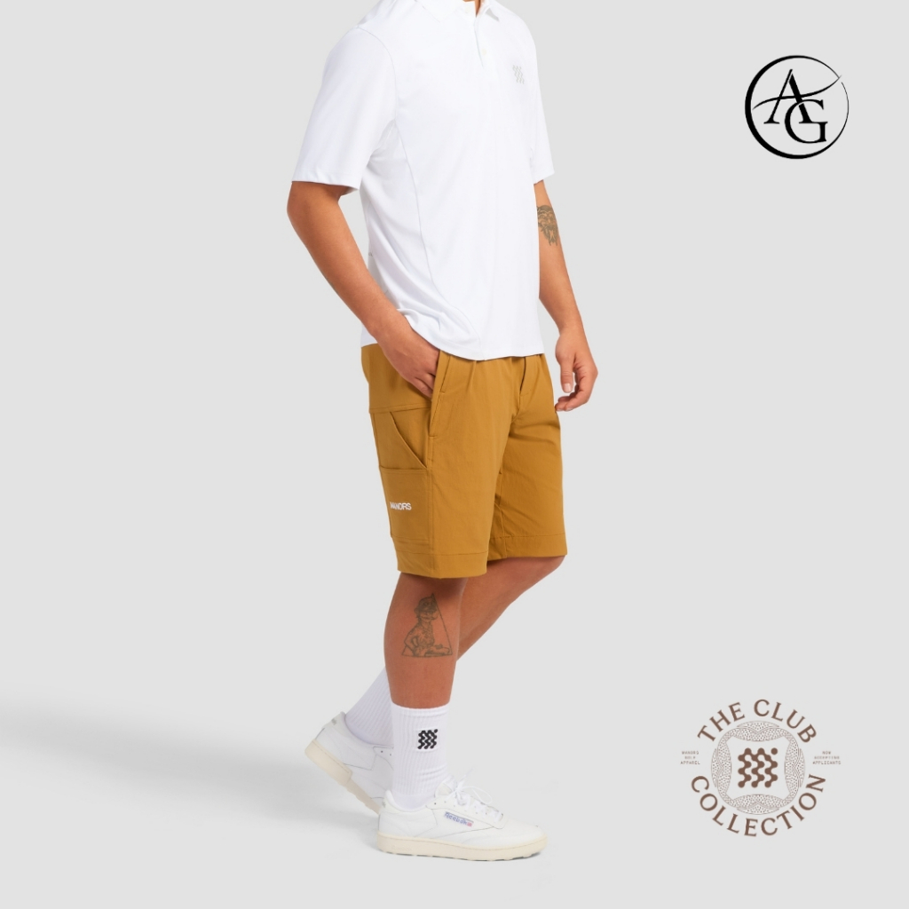 MANORS SS26 กางเกงผู้ชายขาสั้น Recycled Greenskeeper Short