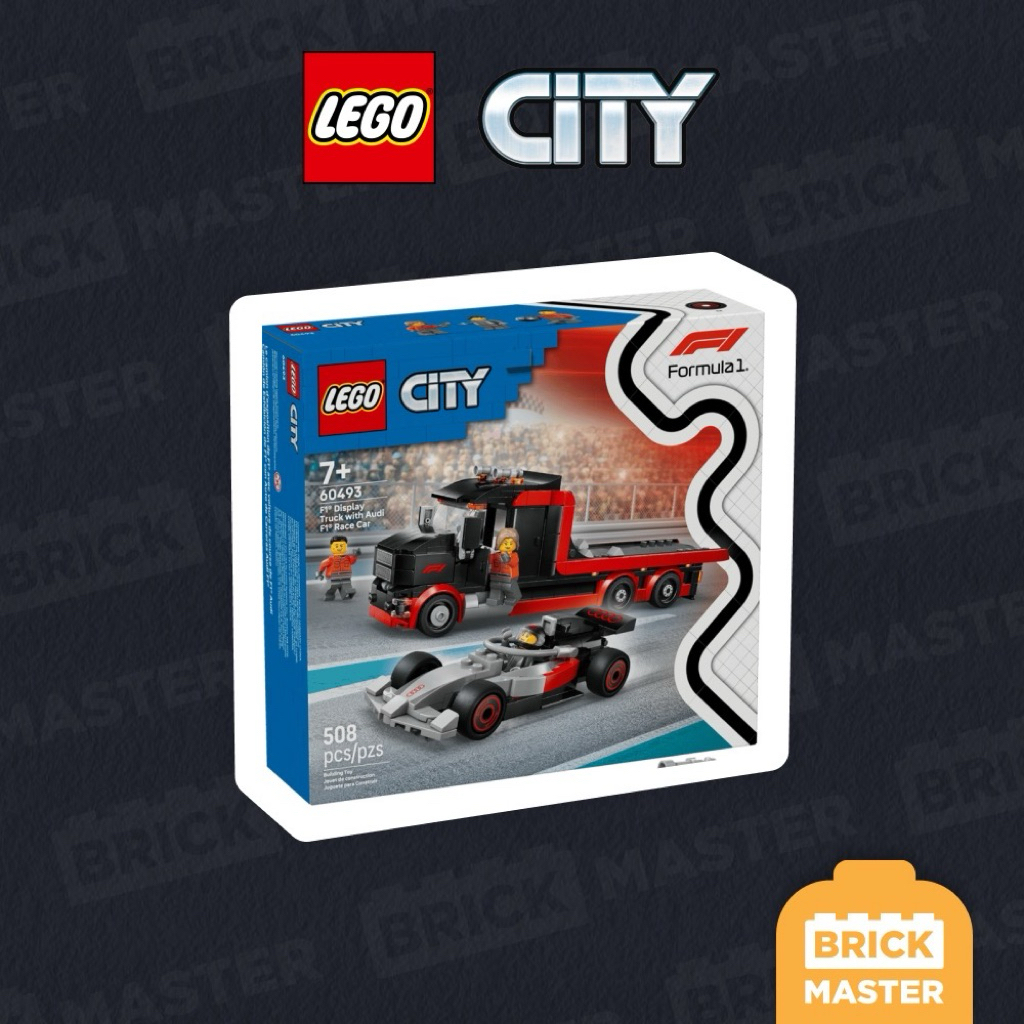 LEGO City 60493 : F1® Display Truck with Audi F1® Race Car (เลโก้แท้ รถแข่ง ออดี)