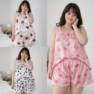 COD ชุดนอนผู้หญิง ชุดเซ็ท ผู้หญิง แขนสั้น + กางเกงขาสั้น ชุด…