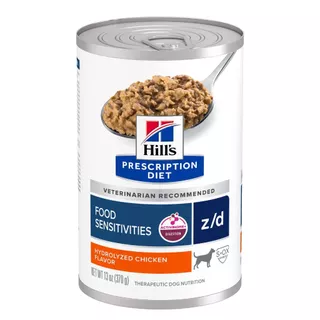 Hill's Z/D Hydrolyzed รหัส7018P Chicken Flavor Dog Food 370gx12can อาหารสุนัขแพ้ง่าย
