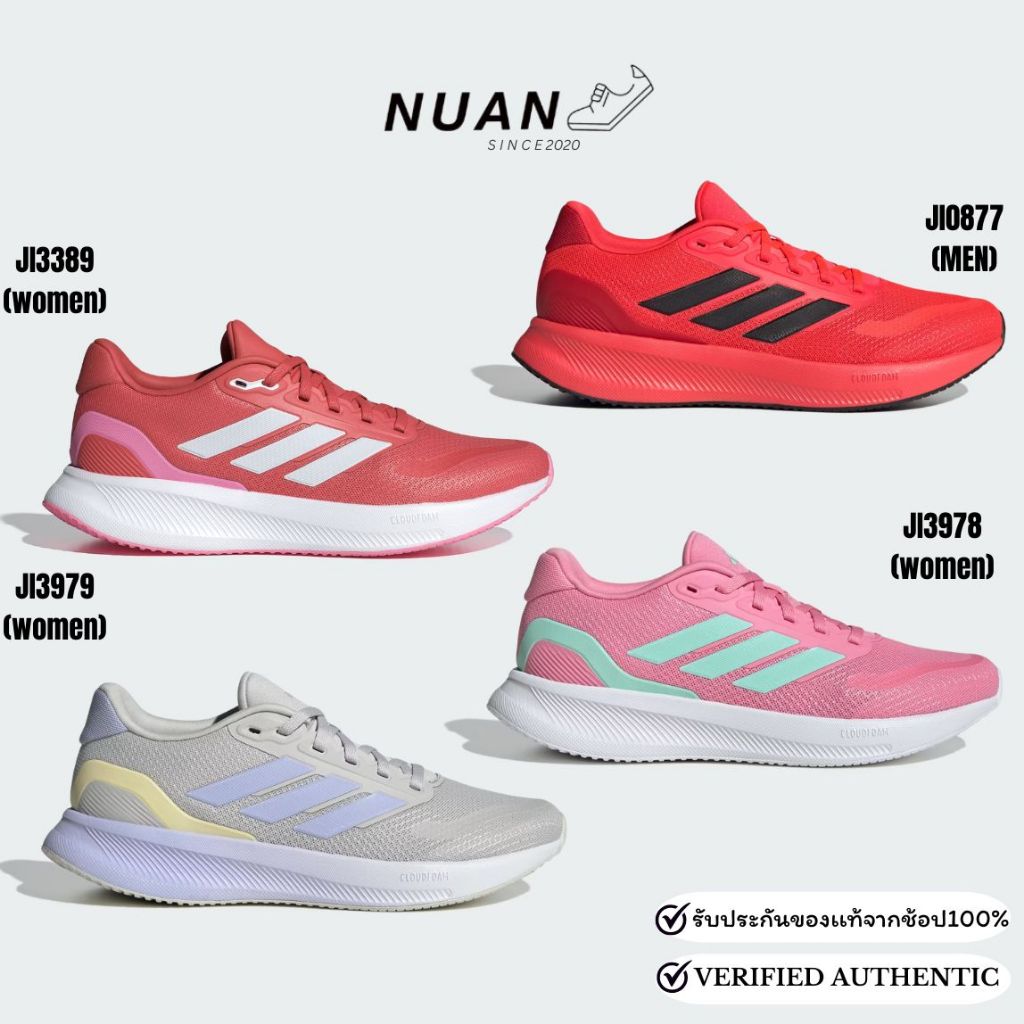 🔥ลดเพิ่ม 20% ทักแชท🔥 Adidas Run Falcon 5 " JI0877(MEN) , JI3389(women) , JI3978(women) , JI3979(wome