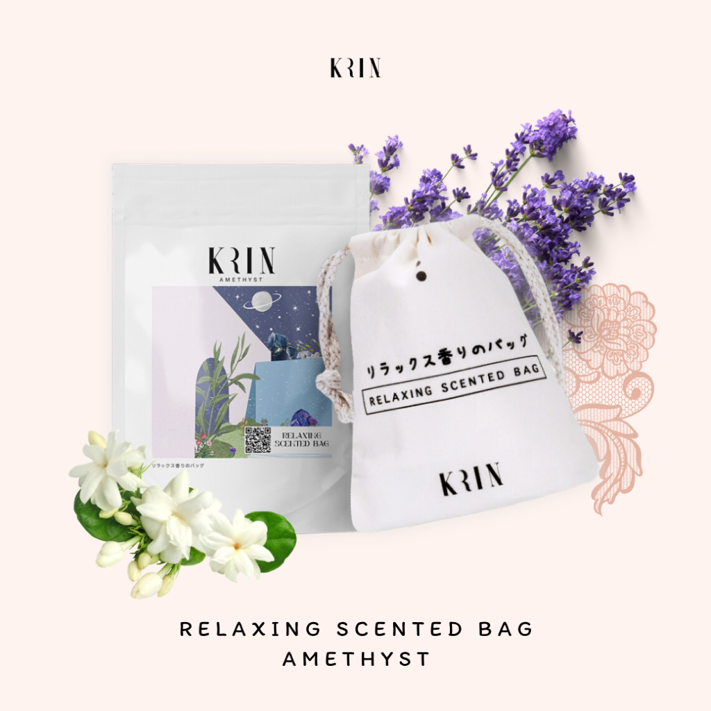 Krin Relaxing Scented Bag Amethyst. (ถุงหอมปรับอากาศ กลิ่น อเมทิสต์)