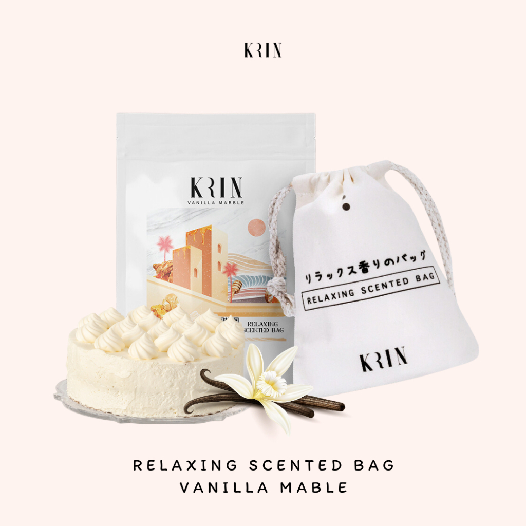 Krin Relaxing Scented Bag Vanilla Marble (ถุงหอมปรับอากาศ กลิ่น วนิลา)