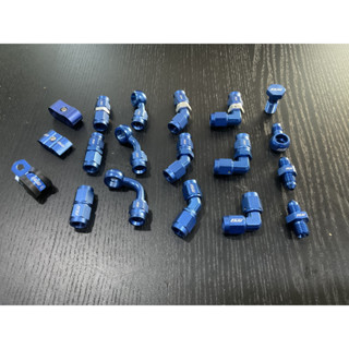 HYB AN3 สีน้ำเงิน หัวตรง บันโจ 45 90 (ราคาชิ้นละ) ระบบเบรค H…