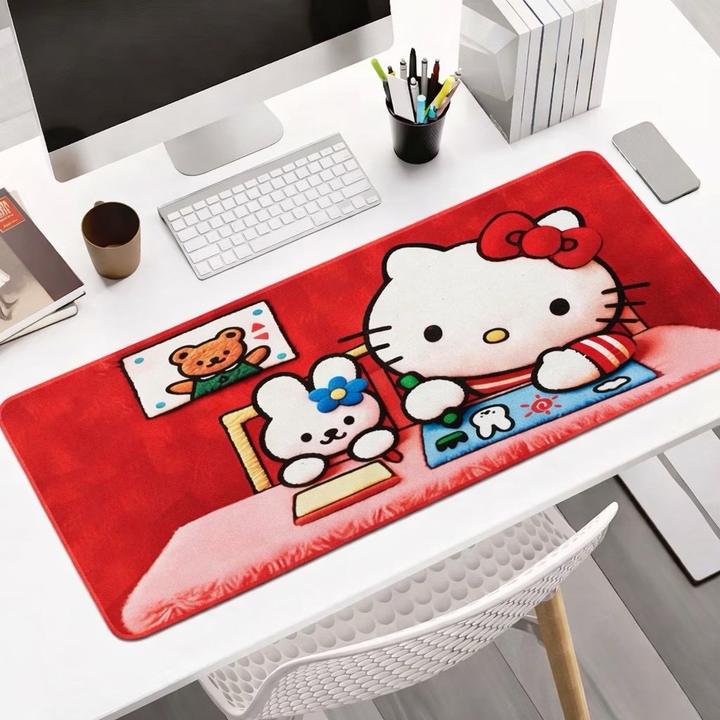 แผ่นรองเม้าส์ สีหวานละมุน ลาย 3D