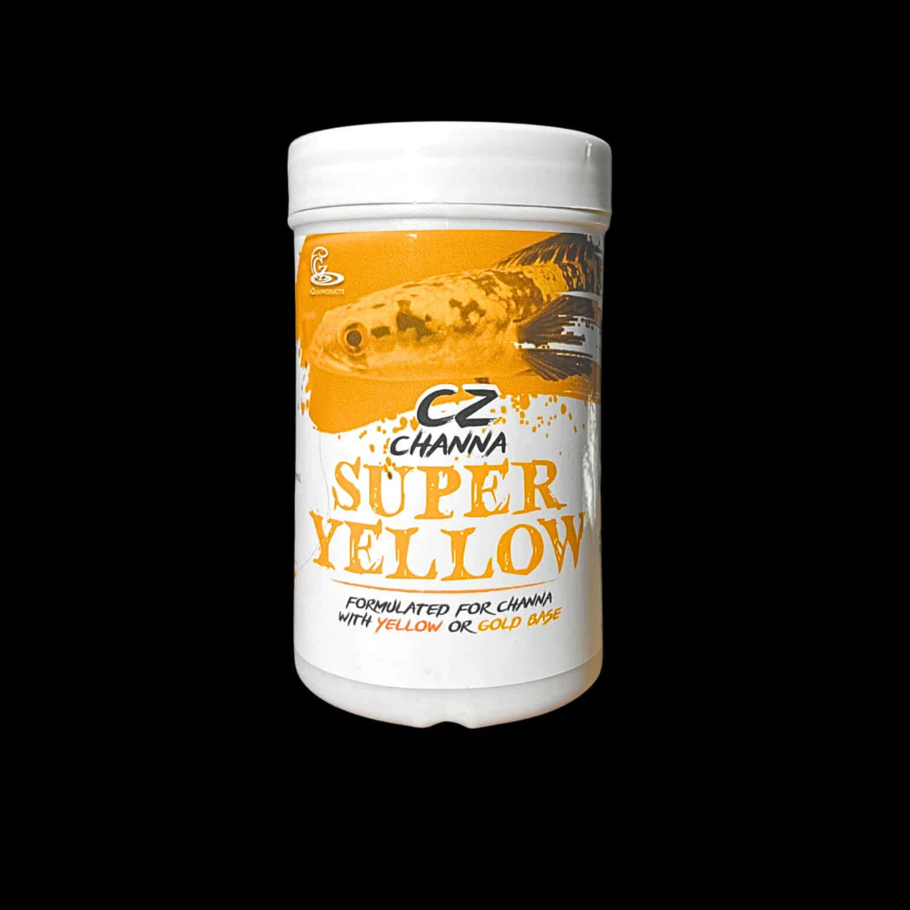 อาหารปลาช่อนสวยงาม Super Yellow ปรับพื้นสีเหลือง ขนาด 50 กรัม