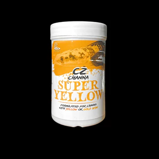 อาหารปลาช่อนสวยงาม Super Yellow ปรับพื้นสีเหลือง ขนาด 50 กรัม