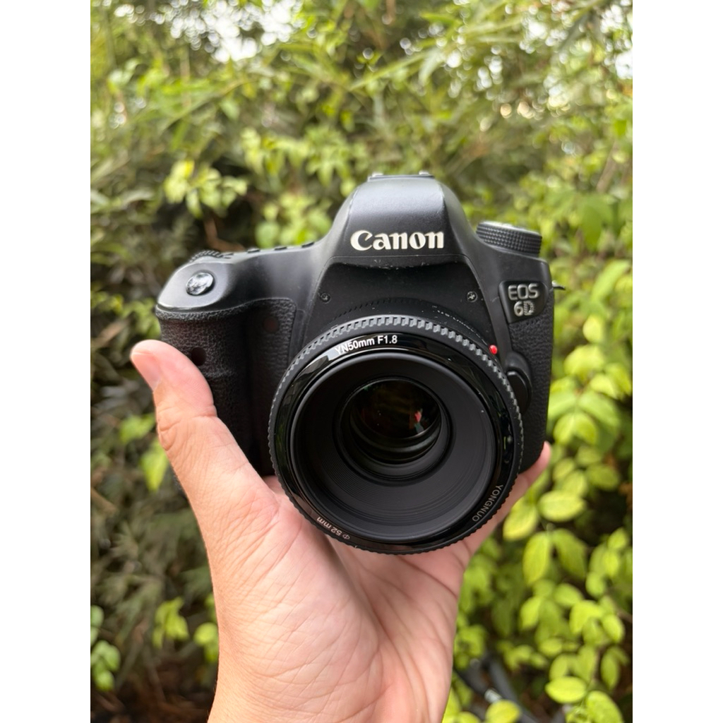กล้อง CANON EOS 6D มือสองสภาพสวย พร้อมเลนส์ฟิก 50 f1.8 YN