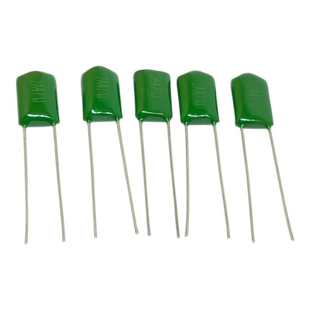 5pcs C 471 2A471J 470PF 100V mylar ตัวเองก็บประจุ คาปาซิเตอร์ ชนิด ไมลาร์
