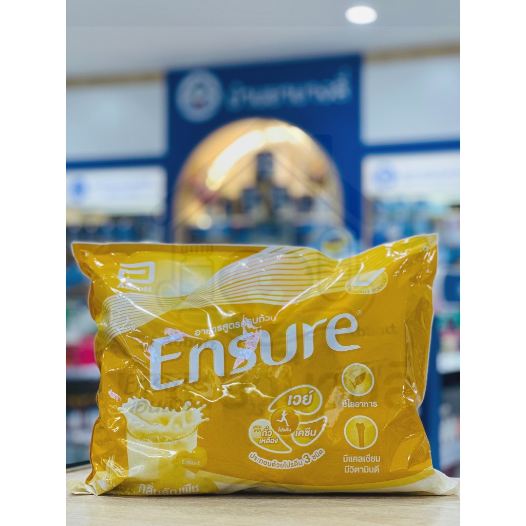 เอนชัวร์ ธัญพืช แบบถุงเติม ขนาด 2400 กรัม (400 กรัม * 6 ถุง) Ensure Wheat 2400 g (400g*6 bag)