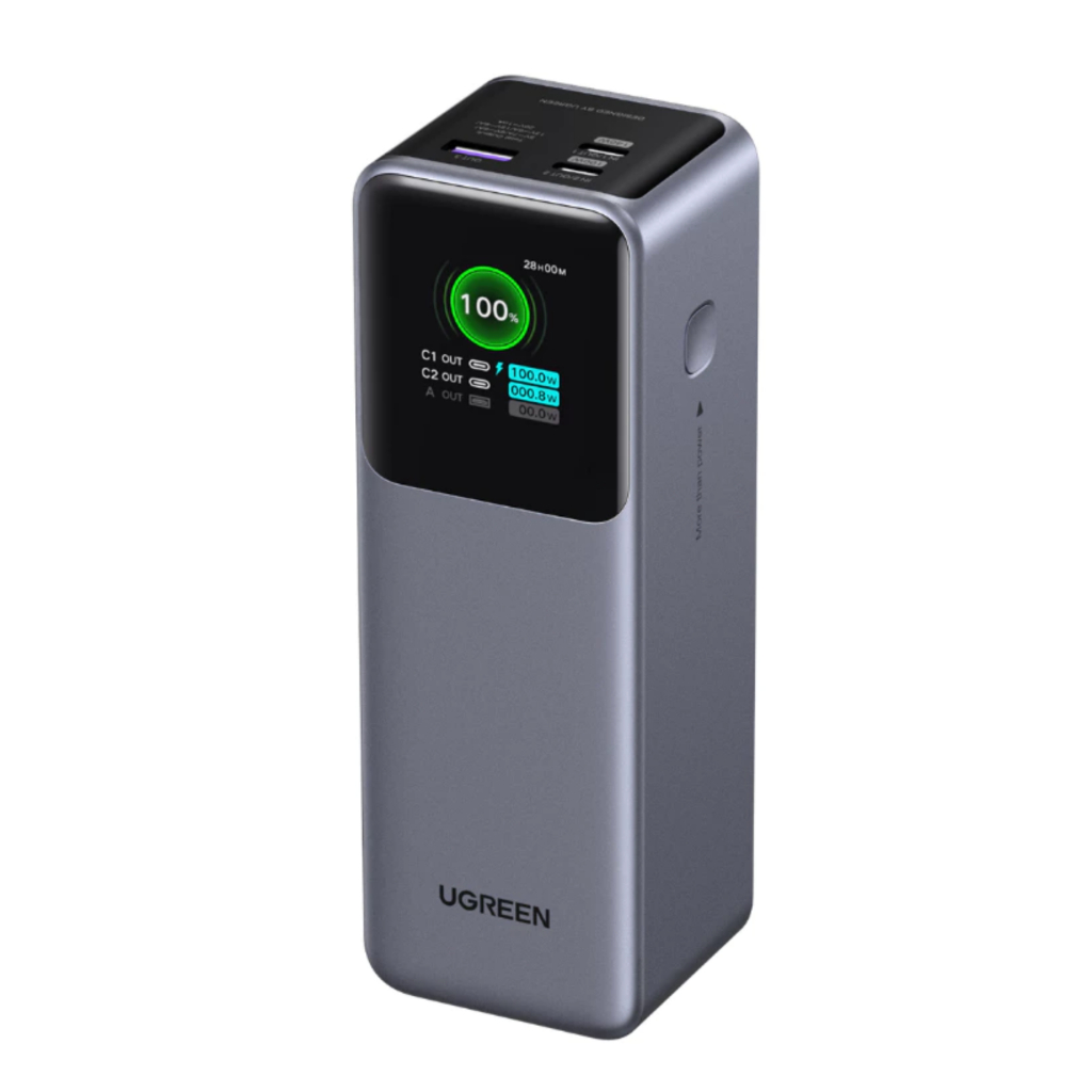 Ugreen พาวเวอร์แบงค์แล็ปท็อป 200W 25000mAh พร้อมจอแสดงผลดิจิตอลอัจฉริยะชาร์จเร็ว Powerbank เครื่องชา