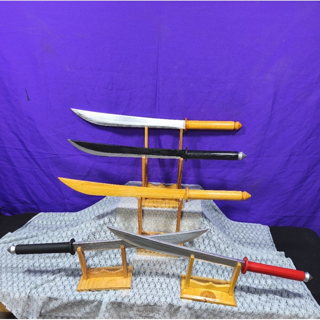 ดาบไม้ ดาบไม้โบราณ ดาบนางรำ ดาบลิเก ดาบงานแสดงความยาว60cm