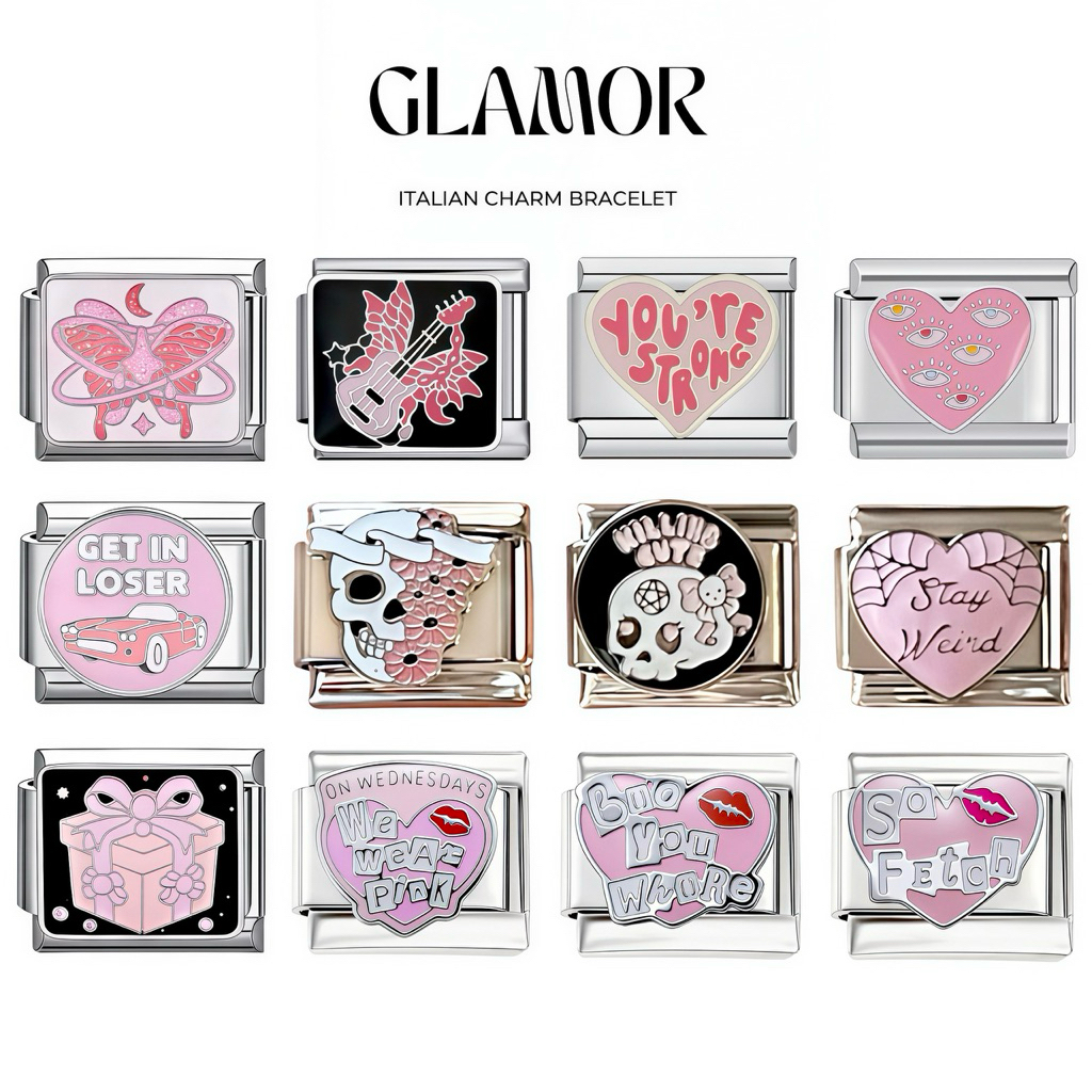 อิตาเลียนชาร์ม ชาร์มกำไล DIY ลายแฟชั่น สำหรับต่อกำไล Italian Charm