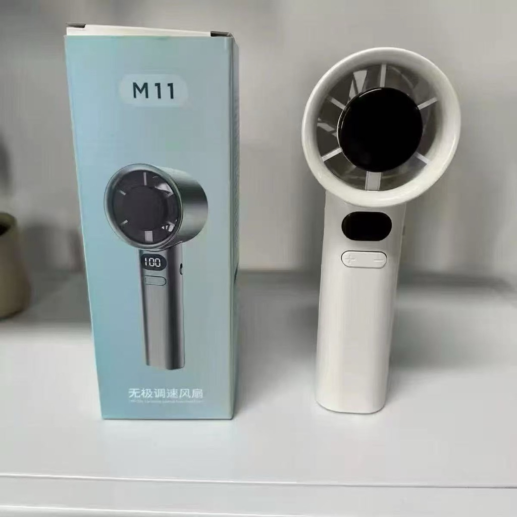 M11 พัดลมมือถือ พัดลมขนาดเล็ ความเร็ว120 ระดับ ชาร์จ USB พัดลมพกพา สามารถปรับได้ พัดลมพกพา Mini Fan 