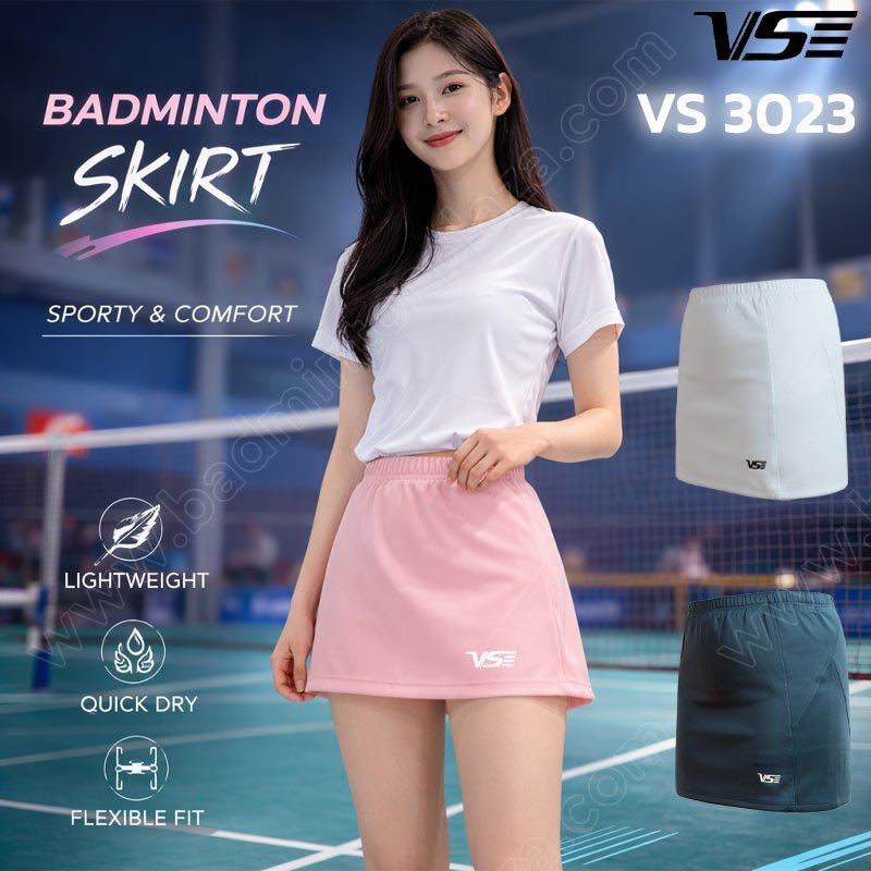 【 ของแท้ 💯% 】 กระโปรงกีฬาวีเอส VENSON 3023 เนื้อดี แห้งเร็ว (VS3023)