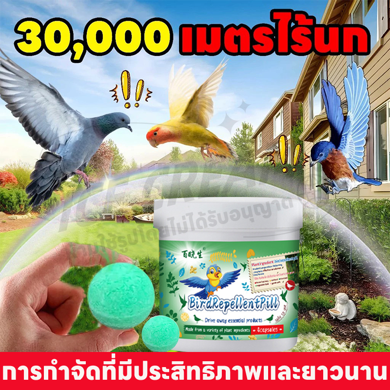 💥30,000 เมตร ไม่มีนก💥 ลูกเหม็นไล่นก ยาไล่นก ลูกเหม็นไล่นกพิราบ ยาไล่นกพิราบ ที่ไล่นก ระเบียง ที่ไล่นก หลังคา ยาไล่นก