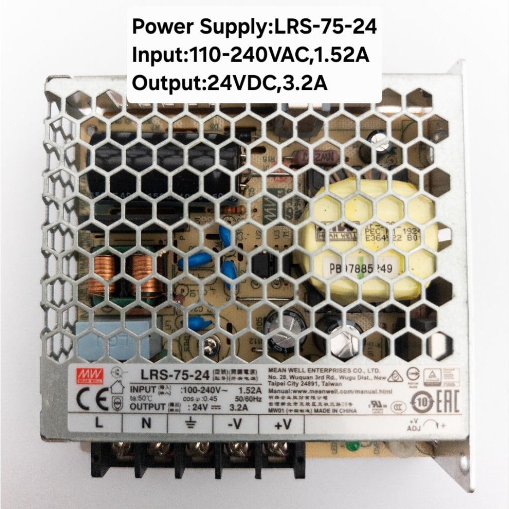 Power Supply:LRS-75-24,24VDC,3.2A