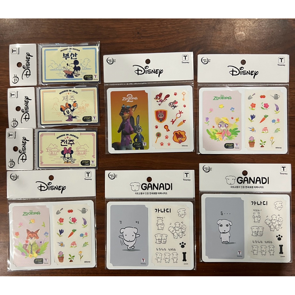 T-money Card Licensed Disney / Zootopia / Ganadi แท้จากเกาหลี Limited Design