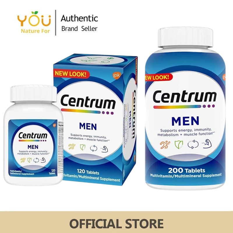Centrum Multivitamins Men 200/120Tablets วิตามินรวมสำหรับผู้ชาย สหรัฐอเมริกา