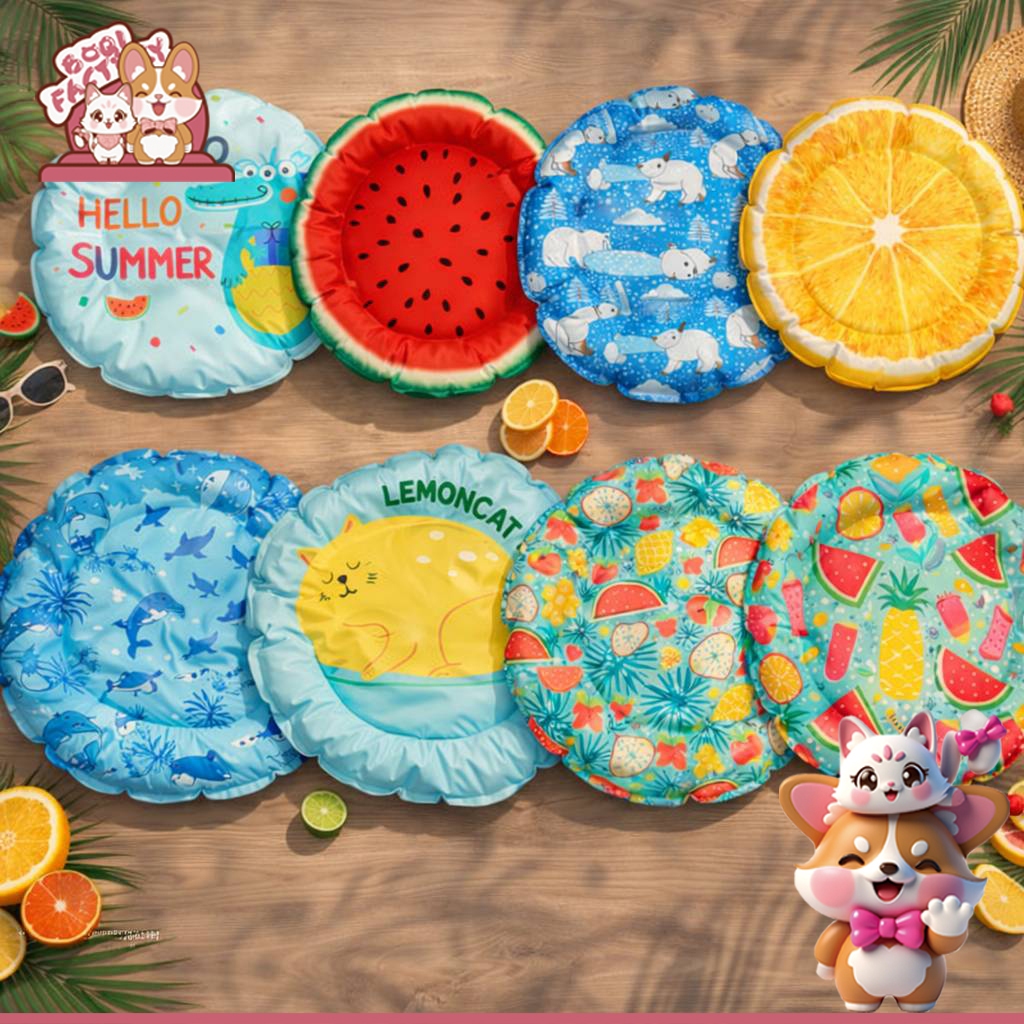 Boqi Factory แผ่นเจลเย็น เจลเย็นลดความร้อน แผ่นเจลเย็น ที่นอนสุนัข แมว Coolbed