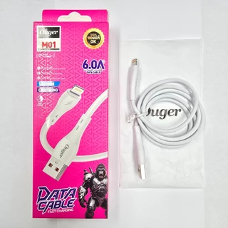 Ouger M01 สายชาร์จโทรศัพท์มือถือ 6A สำหรับ Micro USB/Type-C/IOS สายแข็งแรงใช้ได้นาน ราคาถูก พร้อมส่ง