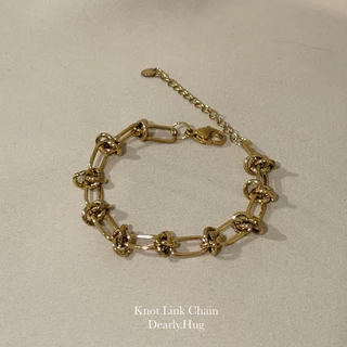 Dearly.Hug- Gold Braclet สีทอง สร้อยข้อมือสแตนเลส