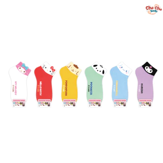 Chacha socks - ใหม่ ถุงเท้าซานริโอ้ Sanrio bubble gum ankle socks ถุงเท้าข้อสั้น ถุงเท้าเกาหลี แบรนด์ kikiya