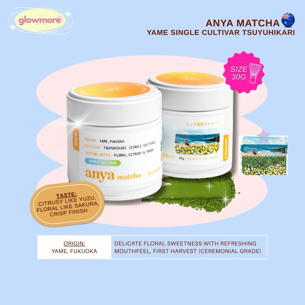 [พร้อมส่ง] 💝 Anya Matcha - Yame Single Cultivar Tsuyuhikari 30g