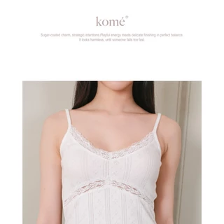 kome.offi สายเดี่ยวลูกไม้ รุ่น scarlett top