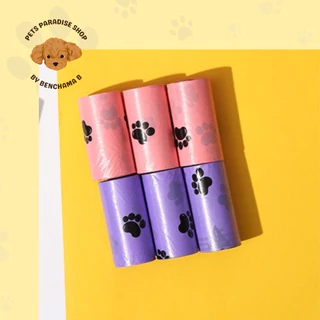 [พร้อมส่งในไทย] ถุงเก็บมูลสัตว์เลี้ยง รุ่นหนา 20ม้วนแถม ฟรีแคปซูลใส่ถุง