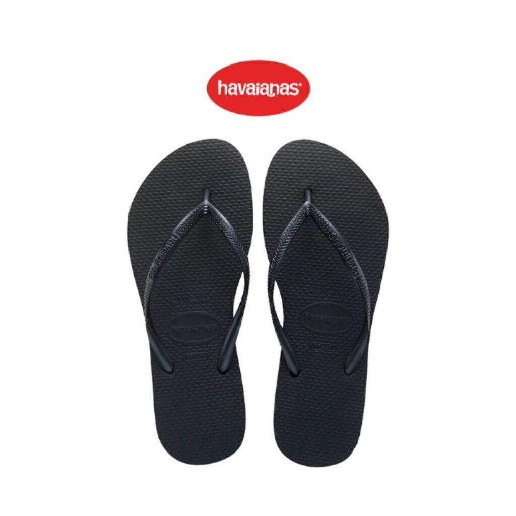 HAVAIANAS รองเท้าแตะ Slim Flip Flops BLACK มือสอง ลดจากราคาเต็ม ฿765 Size 39-40, USA 9/10W 8M, EUR 4