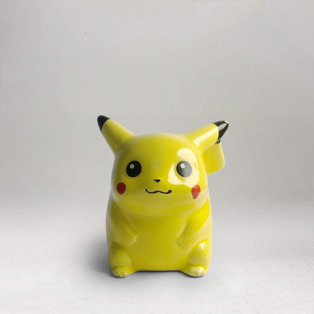 1996 VINTAGE NINTENDO POKEMON PIKACHU CERAMIC COIN BANK