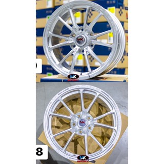 ล้อแม็ก MK M2 ขอบ18 กว้าง8.5 ออฟ+30-38 สี Sliver มีทั้ง5รู/6…