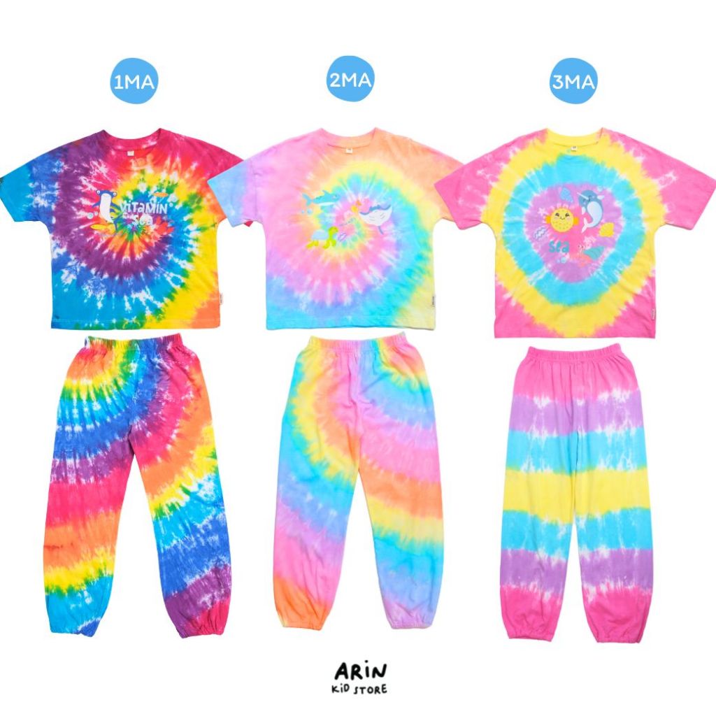 ชุดมัดย้อมเด็ก รุ่นMA ของแบรนด์Arin Kids อริน คิดส์
