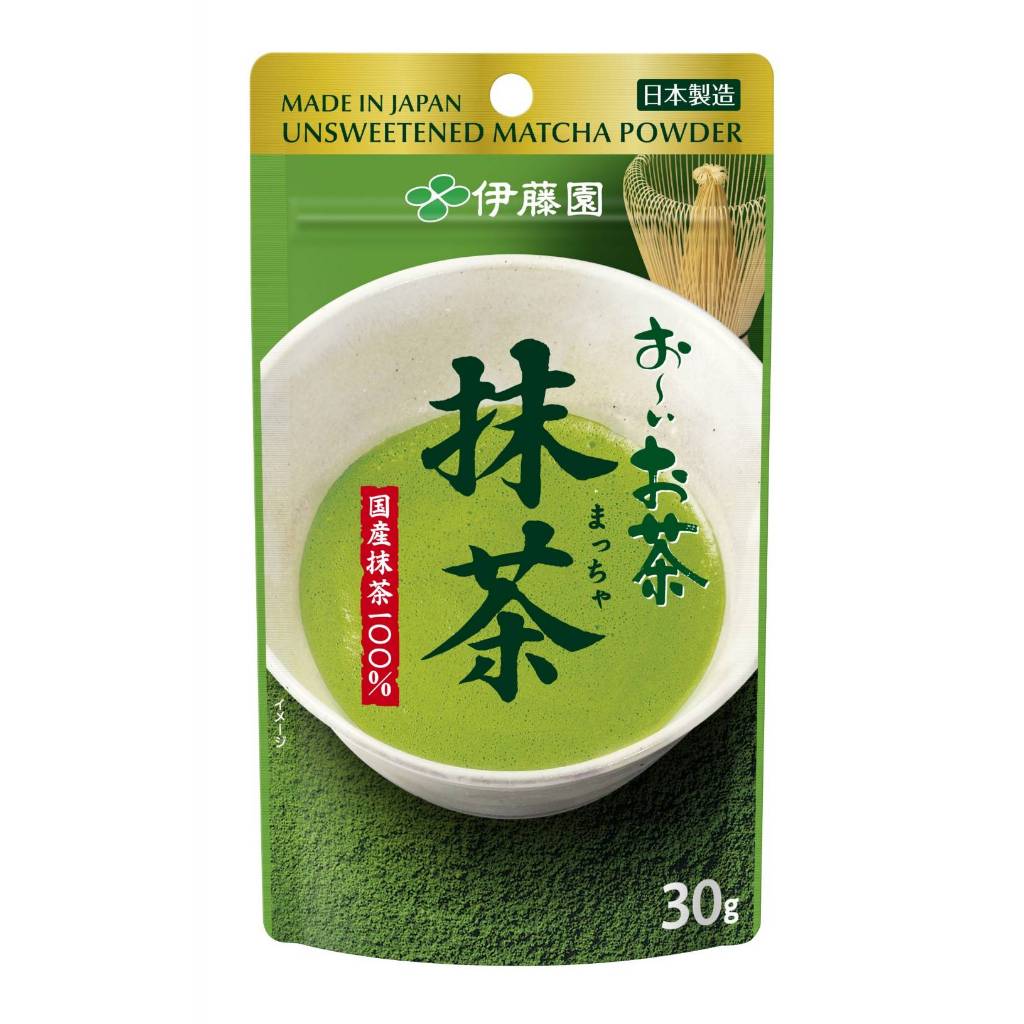 (ของแท้100%) Itoen Uji matcha มัทฉะ อูจิมัทฉะ อิโตเอ็น จากเกียวโต ทำขนมหรือเครื่องดื่มได้ 30 กรัม