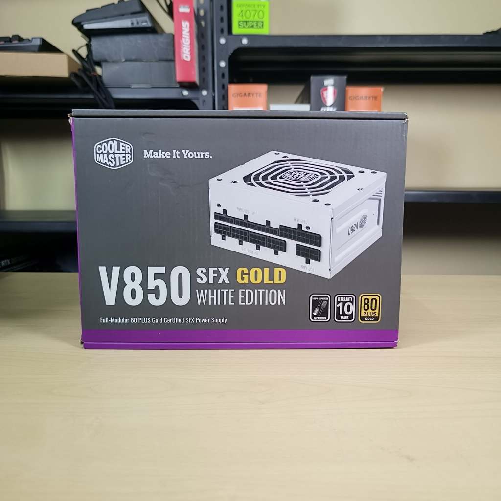 850W 80+ GOLD SFX COOLER MASTER V SFX GOLD 850W ATX 3.1 WHITE EDITION สินค้ามือสอง