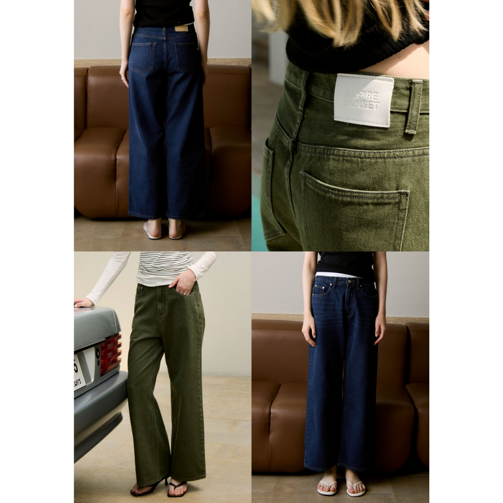 Before Sunset - CRACKER BAGGY JEANS กางเกงยีนส์ทรง Baggy เอวสูงทรงสวย