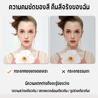 กระจกLED กระจกห้องน้ำ กระจกไฟ ควบคุมด้วยการสัมผัส แสงสามสี ติดผนังห้องน้ำโต๊ะเครื่องแป้งสไตล์นอร์ดิก