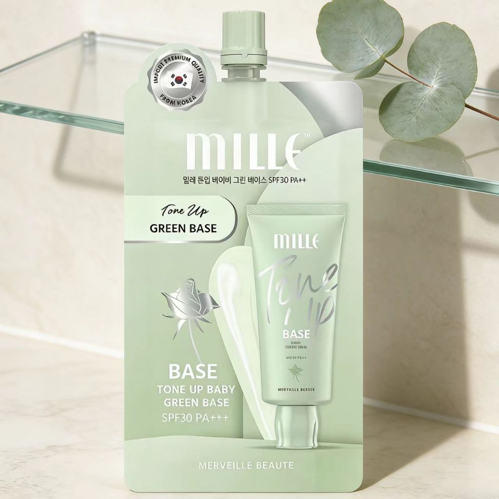 MILLE โทนอัพ เบบี้ กรีน เบส SPF30 PA++ 6g มิลเล่ โทนอัพ เบบี้ กรีน เบส SPF30 PA++ สำหรับผิวที่มีความ