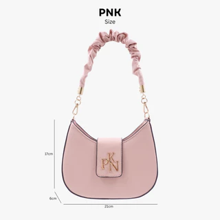 [Pinky] Lisa Bag: กระเป๋าสะพายขึ้นไหล่ โลโก้ PNK (มีให้เลือก 2 หนัง)
