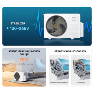 [NEW] Xiaomi Mijia Air Conditioner Eco 9K/12K/18K การทำความเย็น 30s การปรับอัจฉริยะด้วย AI การประหยัดพลังงาน