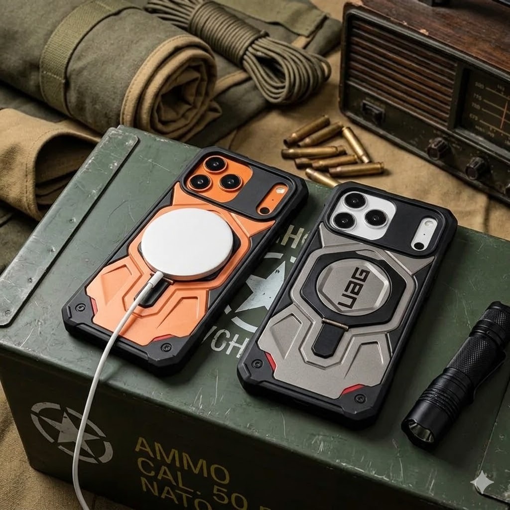 M05 CASE ขาตั้ง UAG FOR IPHONE 17 PRO MAX วงเล็บ แม่เหล็กเคสป้องกันโทรศัพท์มือถือ ป้องกันการตก