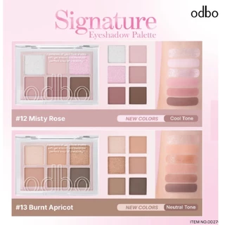 (OD276) มี 14 เบอร์ ODBO SIGNATURE EYESHADOW PALETTE โอดีบีโอ อายแชโดว์ ซิกเนเจอร์ พาเลท 6 สี