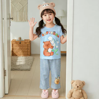 ชุดสูทลูกสาวน่ารัก ชุดเซ็ทเด็กลายการ์ตูนสุดฮิต งาน2ชิ้น ผ้านิ่ม ชุดเด็กผู้หญิง 2-12 ปี