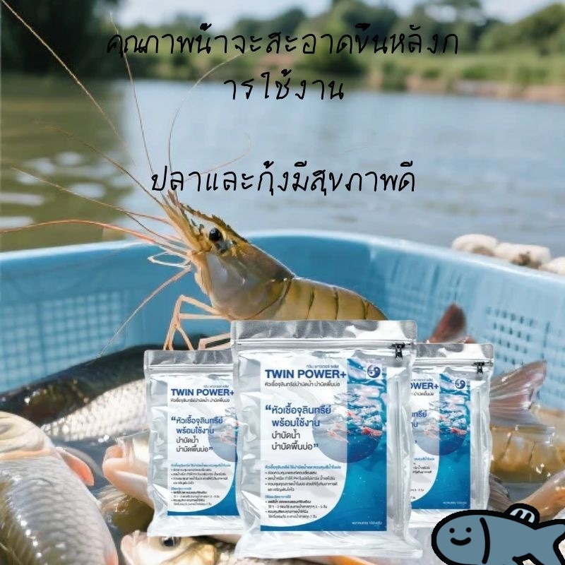 จุลินทรีย์ปรับสภาพน้ำใส เสริมแร่ธาตุและเอนไซม์ ไม่มีสารเคมีปลอดภัย
