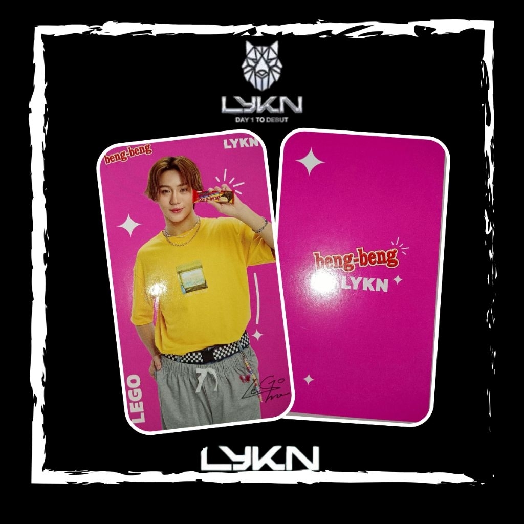 การ์ด beng-beng×lykn(พร้อมส่ง) การ์ดไลแคน GMM LYKN🐺✨