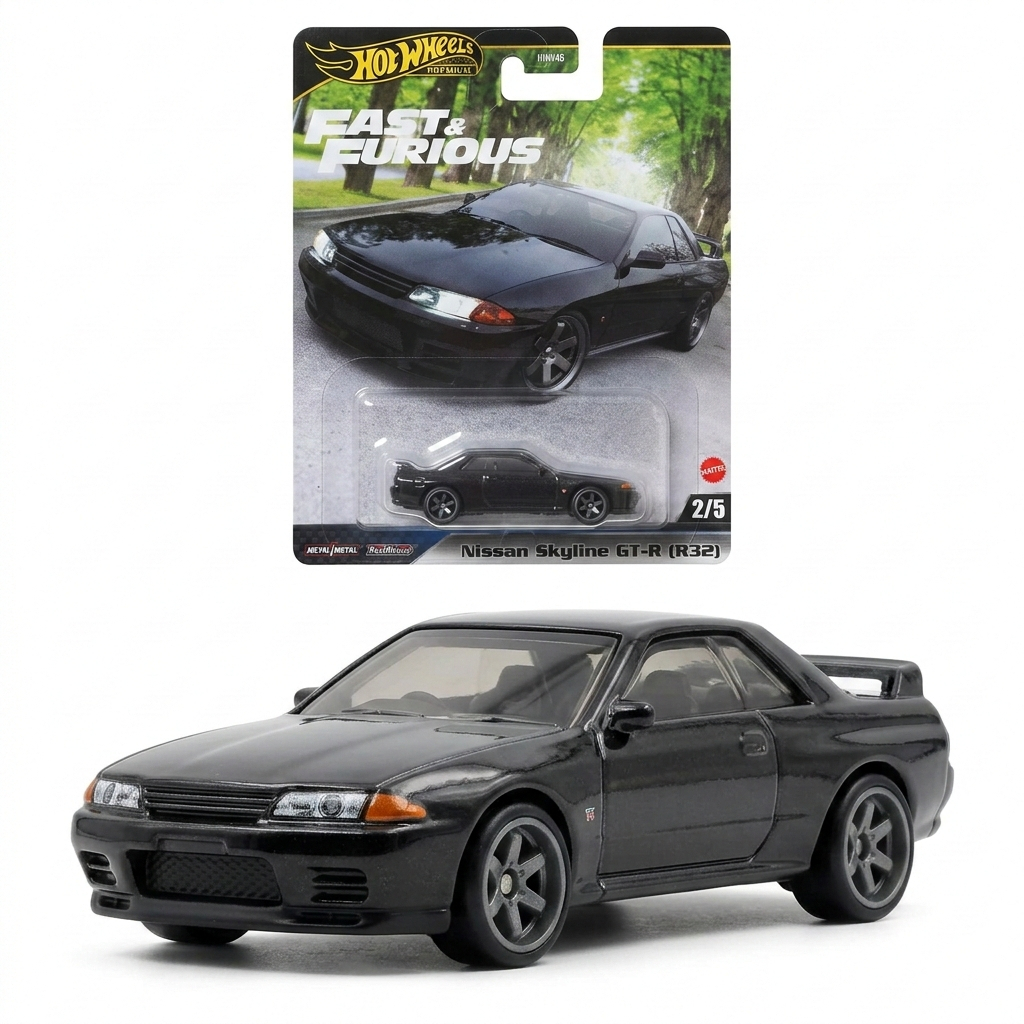 Hot Wheels Premium แท้ รถเหล็ก NISSAN SKYLINE GT-R (R32) Fast & Furious สเกล 1/64 ล้อยาง ของสะสม