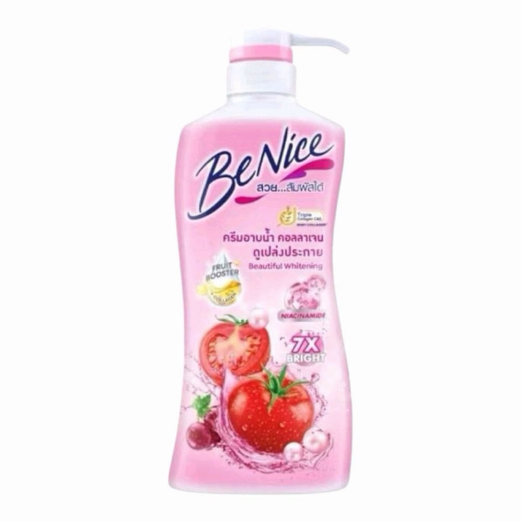 [1 ขวด]บีไนซ์ครีมอาบน้ำ ขวดปั๊ม BeNice ผลิตภัณฑ์ครีมอาบน้ำ ขนาด (400มล.) ครีมอาบน้ำบีไนซ์ผิวสวยเรียบเนียน