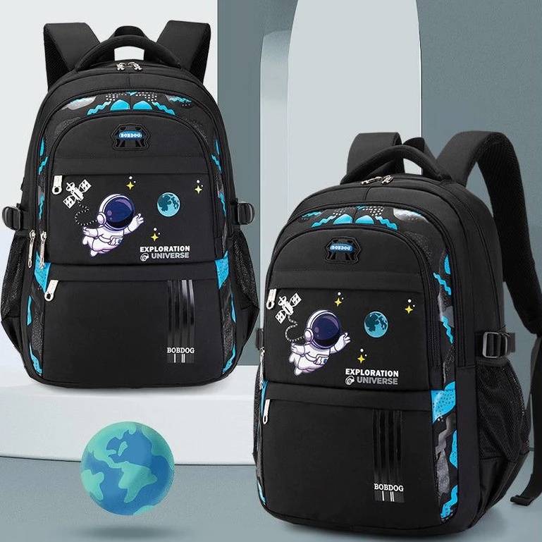 (COD)Kids Fashion Bags กระเป๋าเป้นักเรียนลายอวกาศ กันน้ำ น่ารัก  เป้สะพายหลังเด็กประถม น้ำหนักเบา พร้อมส่ง