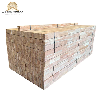 ไม้โครงสะเดาจ๊อยท์Finger Joint ขนาด 1" x 2" ( 17 x 42 mm.) ยาว 50 cm. / 200 cm.งานไม้แท้ 1 มัด 10 เส้น | All About Wood